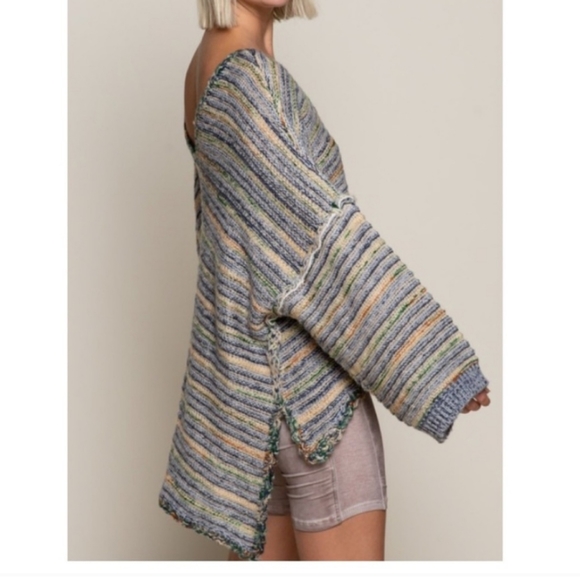 🐑POL Clothing Hi Lo Oversized Lounging Sweater - Picture 9 of 16